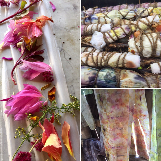 Botanically Dye a Gorgeous Silk Scarf - Saturday, June 22