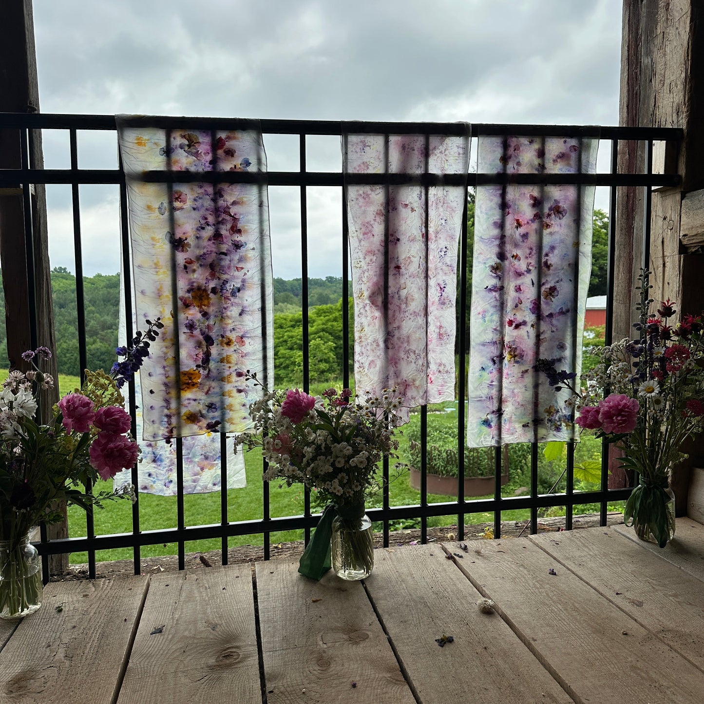 Dye a Beautiful Floral Silk Scarf with Janet - Saturday, June 6th