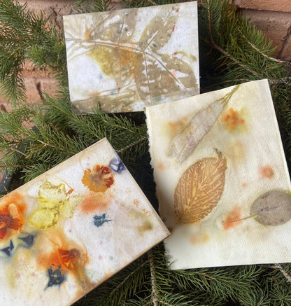 Printing Nature on Paper with Silk & Sumac - Sunday, Sept 15th