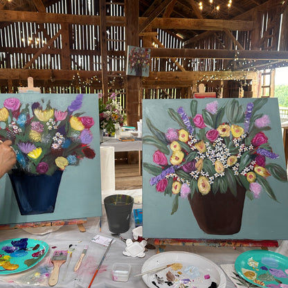 Abstract Flower Painting Workshop with Mary Espinosa - Sunday, June 22nd