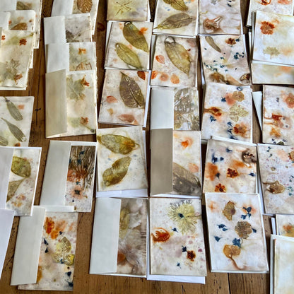 Printing Nature on Paper with Silk & Sumac - Sunday, Sept 15th