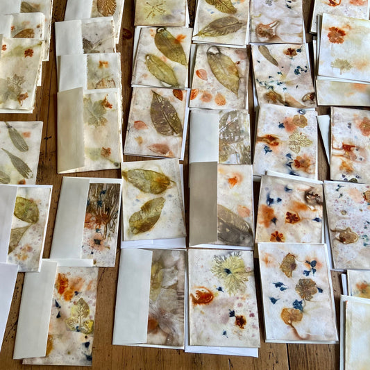 Printing Nature on Paper with Silk & Sumac - Sunday, Sept 10th